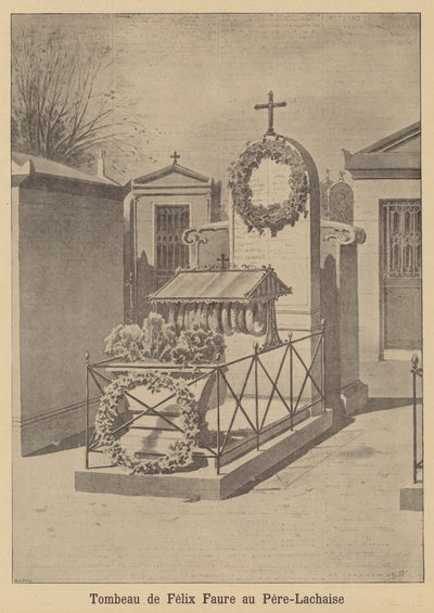 Tumba del Presidente Félix Faure en el Cementerio Père Lachaise, París de French School